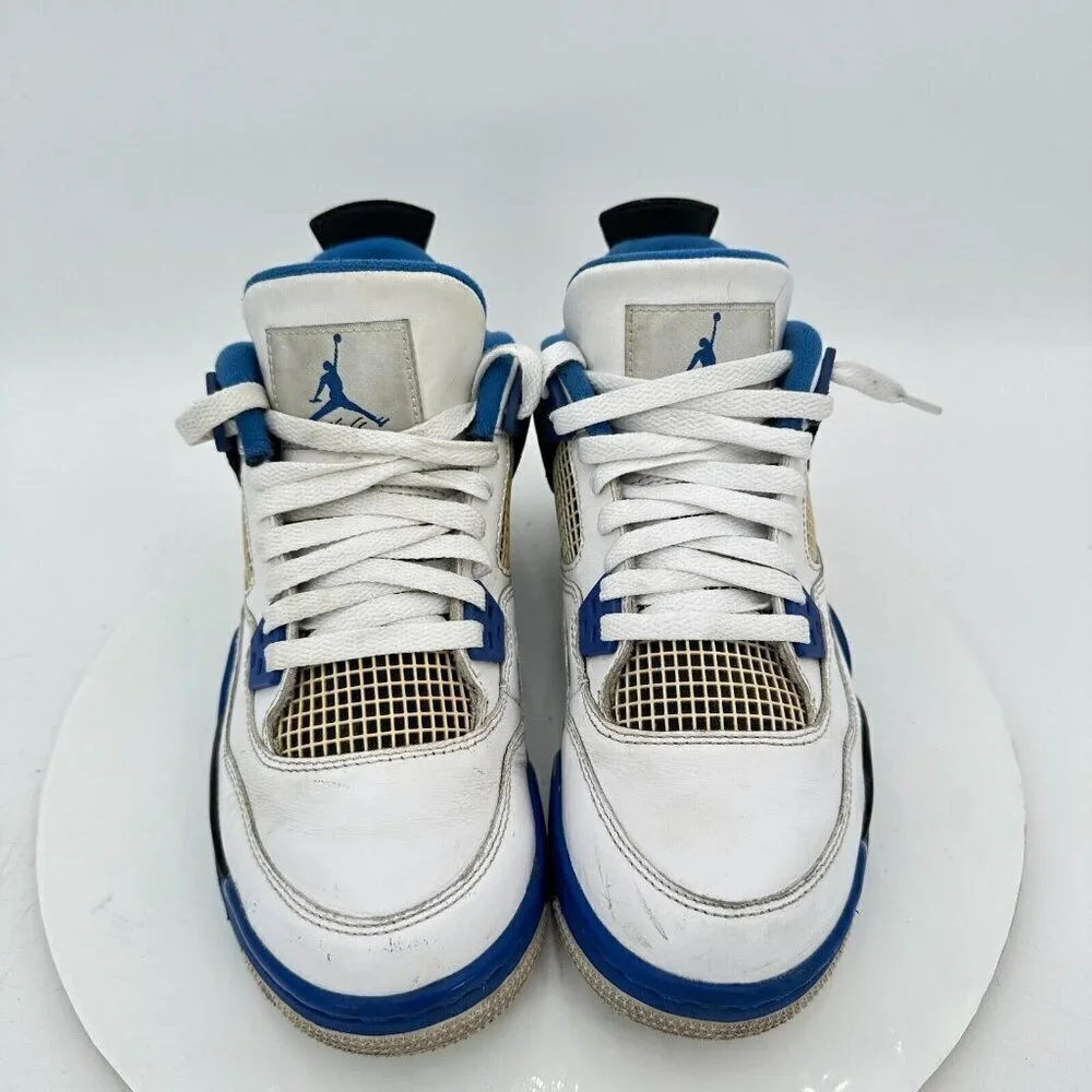 Nike Air Jordan 4 Youth Size 7Y Women 8.5 408452117 Blue White Shoes